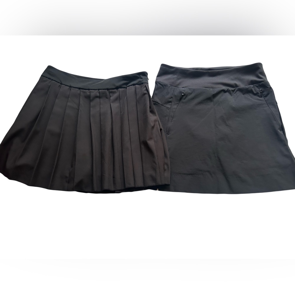 Lot of 2 Black Athletic Tennis Skirts Sz S